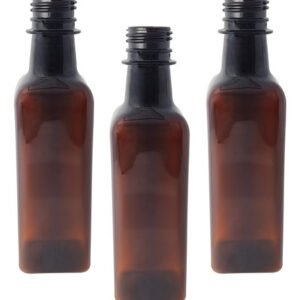 819 Frascos Plástico Âmbar Pet 250ml Vazios Sem Tampas Aze