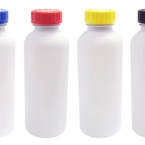 15 Frascos Plásticos Branco Pet 500ml Com Tampa Child Det