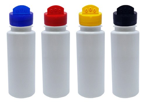 104 Frascos Plástico Branco Pet 200ml Tempero Fliptop Con