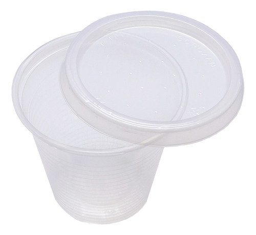 2500 Copos Descartáveis Plásticos Pp Cristal C/ Tampa 150ml - Imagem 2