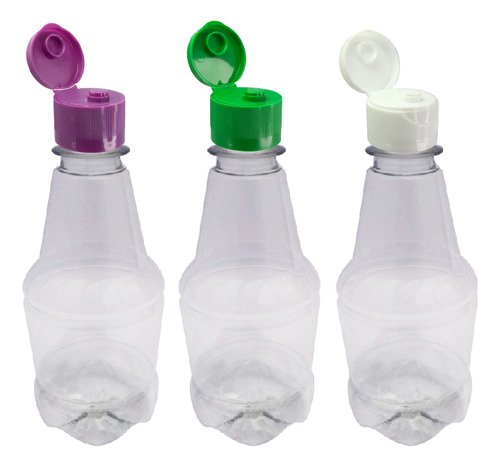306 Frascos Plástico Cristal Pet 300ml Fliptop Batoque Gr2 - Imagem 5