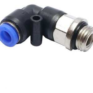 100 Conexão Pneumática Cotovelo Macho Rosca 1/4 X Tubo 6mm