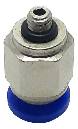 10 Conexão Pneumática Reta Macho Rosca M5 X Tubo 6mm - Imagem 2