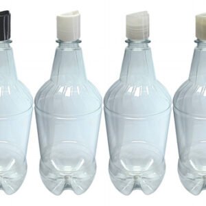 72 Frascos Plásticos Cristal Pet 1l Com Tampa Disktop Gr2