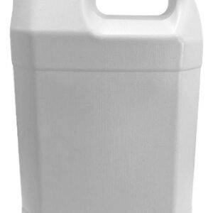 7 Galão Bombona Branco Pead 5l C/ Tampa Rosca Lacre E Alça