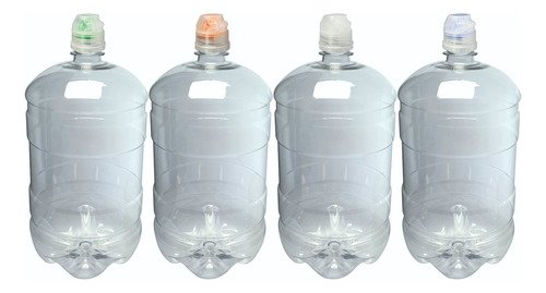 22 Frascos Plástico Cristal Pet 2l Tampa Sport Fliptop Gro - Imagem 2