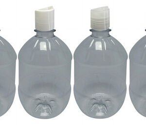 90 Frascos Plástico Cristal Pet 500ml Com Tampa Disktop Cac