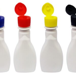 1323 Frascos Plásticos Branco Pet 200ml C/ Tampa Fliptop Mol