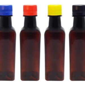 520 Frascos Plástico Âmbar Pet 250ml Tampa Rosca Lacre Aze