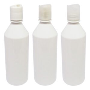 765 Frascos Plástico Branco Pet 500ml C/ Tampa Disktop Cos