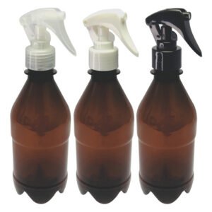 152 Frascos Plásticos Âmbar 350ml Válvula Mini Gatilho Agu