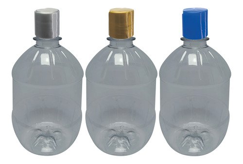 182 Frascos Plástico Cristal Pet 500ml Com Tampa Disktop Cac - Imagem 4