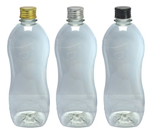 170 Frasco Plástico Cristal Pet 750ml Tampa Alumínio S Cat