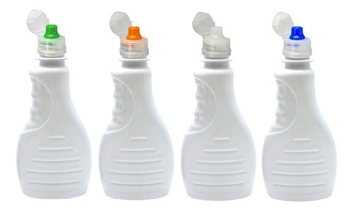 162 Frasco Plástico Branco Pet 300ml Sport Fliptop Bor