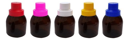 166 Frasco Plástico Âmbar Pet 300ml Tampa Dosadora 30ml Sab