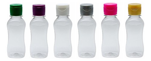 2541 Frascos Plástico Cristal Pet 120ml Fliptop Batoque Cat - Imagem 4