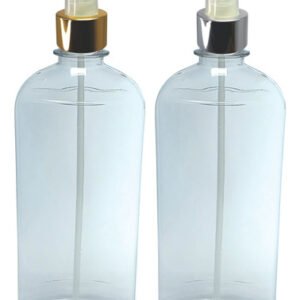 14 Frascos Plásticos Cristal Pet 400ml Válvula Spray L Min