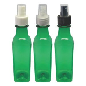 24 Frascos Plásticos Verde Pet 250ml Válvula Spray S Aze