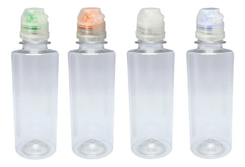28 Frascos Plástico Cristal Pet 200ml Sport Fliptop Cos - Imagem 2