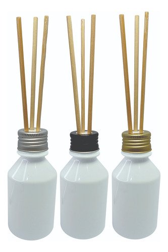693 Frascos Plástico Branco 150ml Tampa Difusor Varetas Far