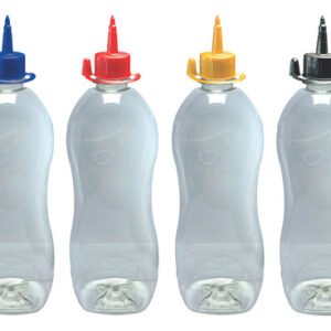 170 Frascos Plástico Cristal Pet 750ml C/ Bico Aplicador Cat