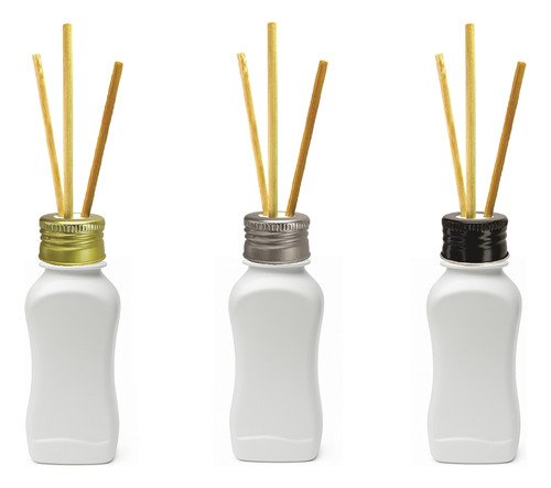 49 Frascos Plástico Branco Pet 120ml Difusor Varetas Cat