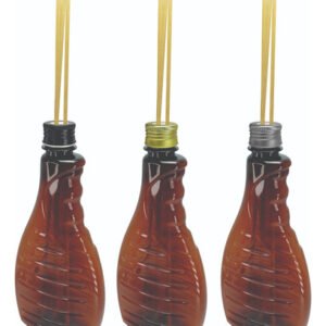 200 Frascos Plástico Âmbar 500ml Tampa Difusor Varetas Bor