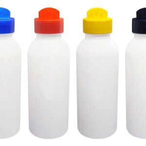 60 Frascos Plástico Branco Pet 400ml Tempero Fliptop Det