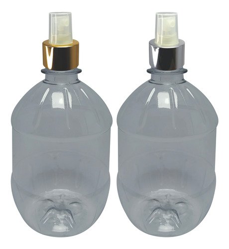 686 Frascos Plásticos Cristal Pet 500ml Válvula Spray L Cac