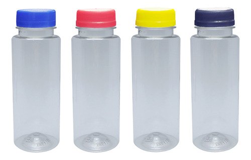 104 Frasco Plástico Cristal Pet 200ml Tampa Rosca Lacre Con