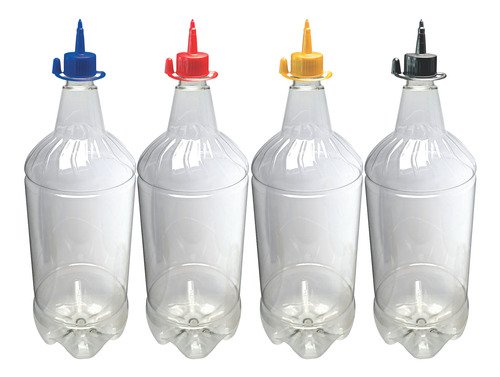 132 Frascos Plástico Cristal Pet 2l C/ Bico Aplicador Gr2