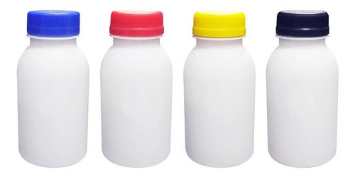 30 Frascos Plástico Branco Pet 200ml Tampa Rosca Lacre Det