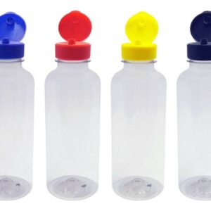 765 Frascos Plástico Cristal Pet 500ml Batoque Fliptop Det