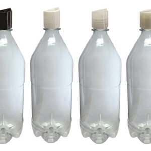 51 Frascos Plástico Cristal Pet 1l Com Tampa Disktop Agu