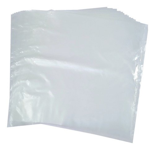 5 Pct Saco Plástico Transparente Pe 50x60 10 Micra C/ 100