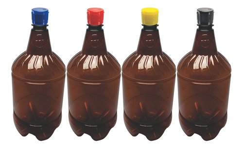 3 Frasco Plástico Âmbar Pet 1,5l Tampa Fliptop Batoque Gr2 - Imagem 2