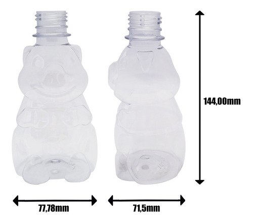 16 Frascos Plástico Cristal 300ml Tampa Difusor Varetas Zoo - Imagem 5