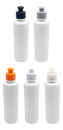 216 Frascos Plástico Branco Pet 250ml C/ Tampa Pushpull Cos - Imagem 2