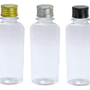 336 Frasco Plástico Cristal Pet 140ml Tam Alumínio S/ F Aro