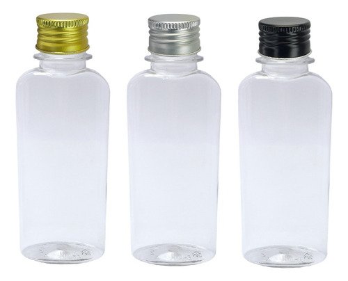 336 Frasco Plástico Cristal Pet 140ml Tam Alumínio S/ F Aro
