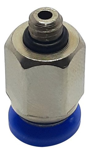 1 Conexão Pneumática Reta Macho Rosca M6 X Tubo 6mm - Imagem 2