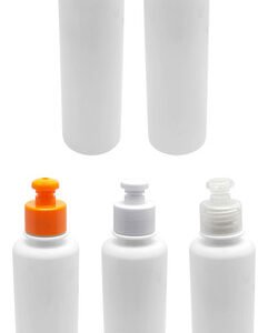 216 Frascos Plástico Branco Pet 250ml C/ Tampa Pushpull Cos