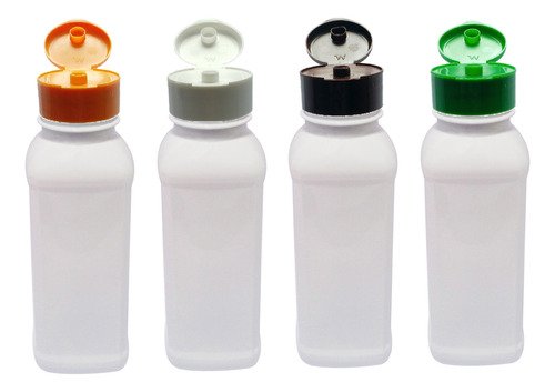 355 Frascos Plástico Branco Pet 300ml Fliptop C/ Rosca Qua - Imagem 3