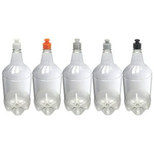 3 Frascos Plástico Cristal Pet 1,5l Com Tampa Pushpull Gr2