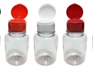 32 Frascos Plástico Cristal Pet 150ml Tampa Peneira Sup