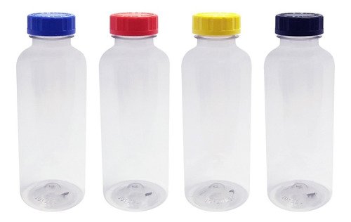 289 Frascos Plásticos Cristal Pet 500ml Com Tampa Child Det