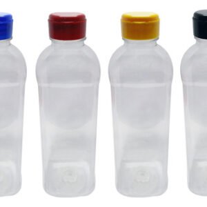 140 Frascos Plástico Cristal Pet 900ml Fliptop C/ Rosca Qua