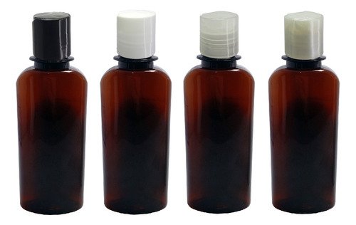 1705 Frasco Plástico Ambar Pet 140ml Tampa Disktop Aro - Imagem 2