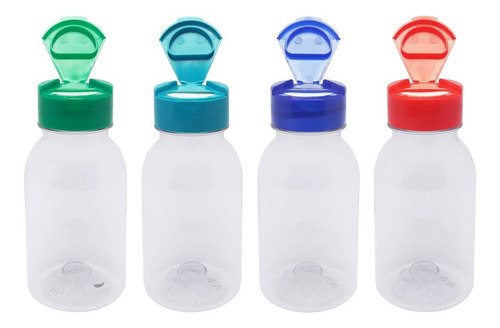 1680 Frasco Plástico Cristal Pet 200ml Tampa Fliptop Cap Det - Imagem 2