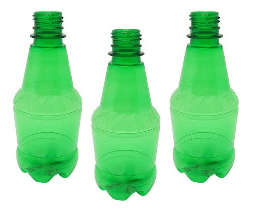 306 Frascos Plástico Verde Pet 300ml Vazios Sem Tampas Gr2